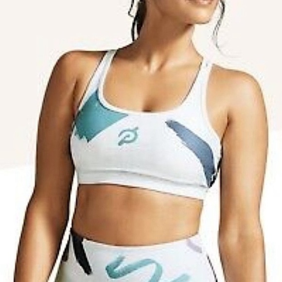 Peloton Other - Peloton x WITH White, Teal, Purple Sports Bra Size Medium
